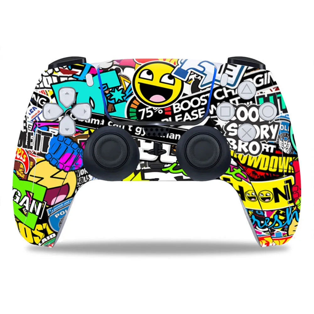 “Dust-Proof & Scratch-Resistant Skin Sticker for PS5 Controller – Anti-Slip Decal”