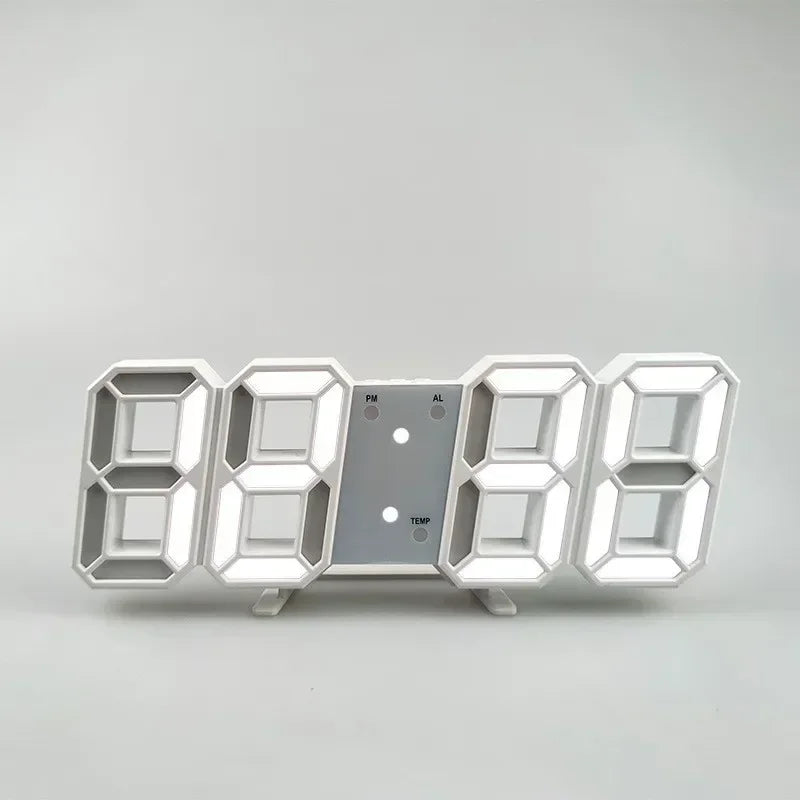“3D LED Digital Wall Clock – Modern Multi-Functional Home & Room Decor”