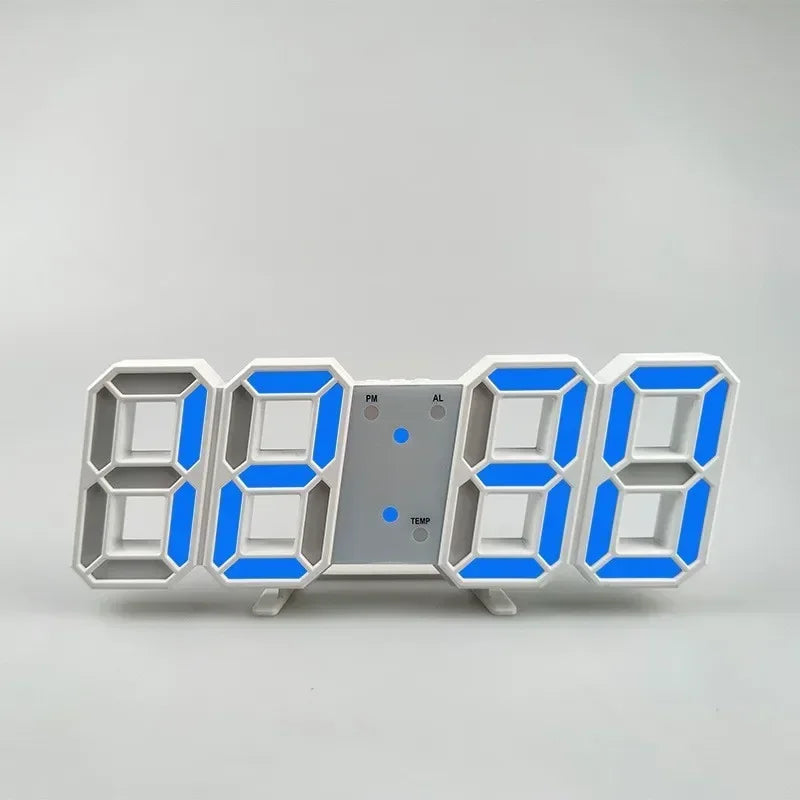 “3D LED Digital Wall Clock – Modern Multi-Functional Home & Room Decor”