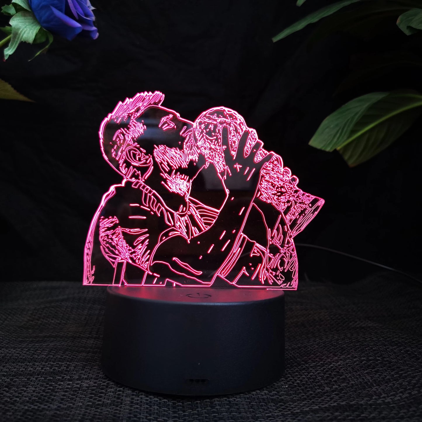 Footballer Lionel Messi 3D Acrylic Night Light 7 Color Gradient Dimmable Night Light Room Decoration Fan's Gift Christmas Gift