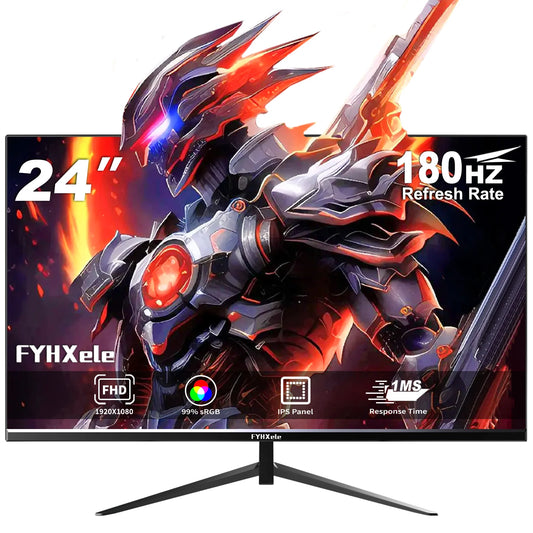 “FYHXele 24’’ 180Hz FHD Gaming Monitor – UltraFast 1ms, HDR, G-Sync, Eye Care”