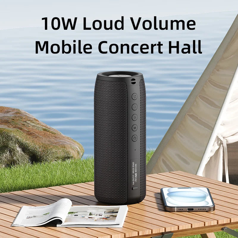 ZEALOT-S51 Portable Bluetooth Speaker Bass Powerful Wireless Subwoofer Waterproof Sound Box Support FM Radio USB TF card